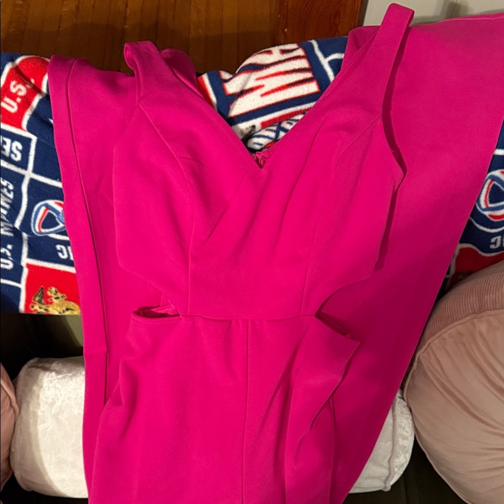 Vibrant Pink Sleeveless Jumpsuit